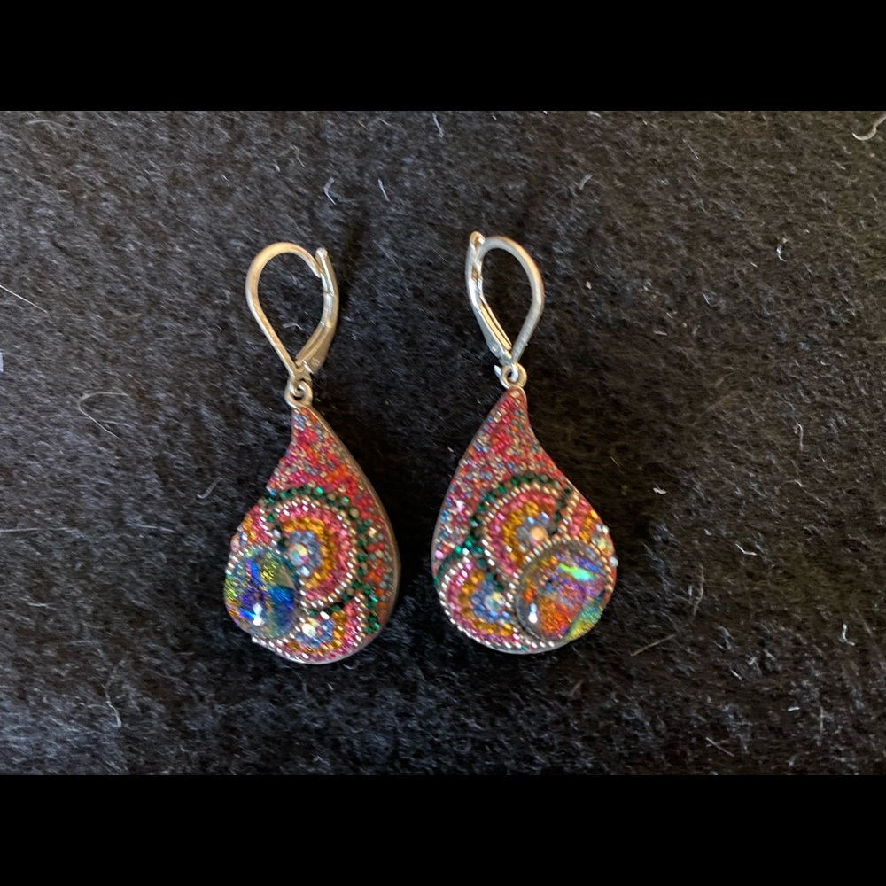 Multi-Colored Austrian Crystal And Solid Sterling… - image 3